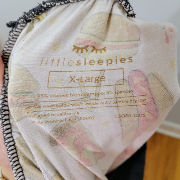 Little Sleepies Set : Pajama Top (XXL) and Pants (XL) Fast Foodies Novelty Print - Picture 6 of 11